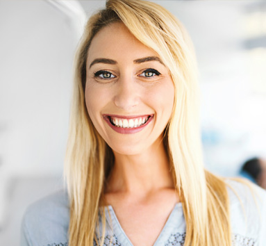 Smiling patient